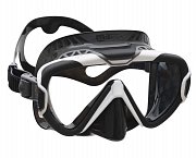 PURE WIRE MASKE + ERGO DRY SNORCHEL + COLOR FRAME Mares Černá - Žlutá Bílo - Šedý rám