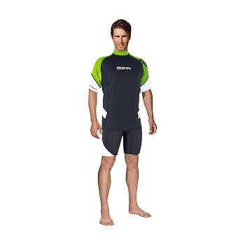 Shirt MARES RASH GUARD LOOSE FIT Short Sleeve - Kurzarm - Loose Fit - Herren L Grün