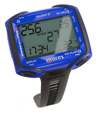 Tauchcomputer MARES QUAD 2 Tyrkysová
