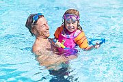 Ärmel mit SEASAW WATERWING FLOATSUIT PINK 2 - 3 roky