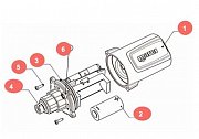 Batterie-Austausch-Kit für Flaschenmodul (Sonde) - älteres Modell ohne LED-Licht