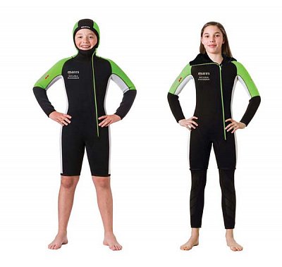 Kurz wetsuit Wetsuit MARES SCUBA RANGER JACKE - Kinder -3