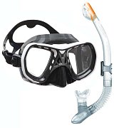 MARES SPYDER Tauchmaske + ERGO DRY Trockenschnorchel Černá - Červená