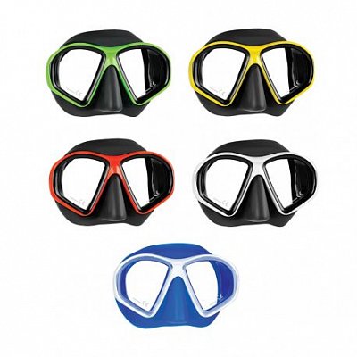 MARES Tauchmaske SEALHOUETTE schwarz Silikon - Weiß