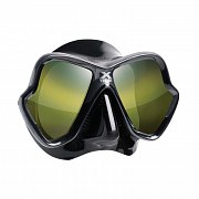 MARES Tauchmaske X-VISION ULTRA LS Spiegelobjektiv LiquidSkin Schwarz / Schwarz - Silber Glas