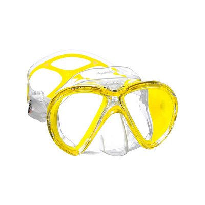 Maske + Schnorchel + Flossen - MARES LiquidSkin LADY Set SALE !! Yellow 46/47