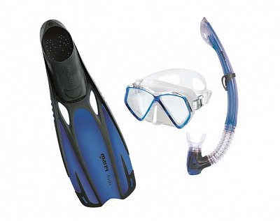 Maske + Schnorchel + Flossen - MARES PIRATEN SET - Junior rosa 34/35