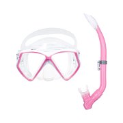 Maske + Schnorchel + Flossen - MARES PIRATEN SET - Junior rosa 34/35
