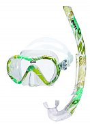Maske + Schnorchel + Flossen MARES VENTO ENERGY + X-ONE JR. - Junior Set - Kinder Blau XS Blau 24-29