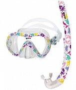Maske + Schnorchel + Flossen MARES VENTO ENERGY + X-ONE JR. - Junior Set - Kinder Blau XS Blau 24-29