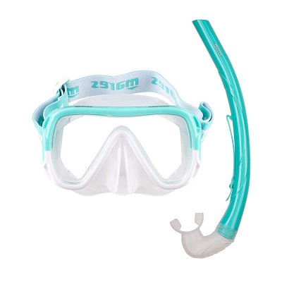 Maske + Schnorchel Mares KEEWEE SNORKELING Schnorchelset Tyrkysová