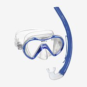 Maske + Schnorchel Mares Seahorse COMBO Schnorchelset Modrá
