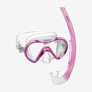 Maske + Schnorchel Mares Seahorse COMBO Schnorchelset Modrá