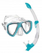 Maske + Schnorchel Mares TRYGON COMBO Schnorchelset Černá - Žlutá