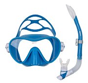 Maske + Schnorchel - Schnorcheln MARES SET TROPICAL Blau