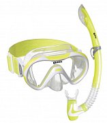 Maske und Schnorchel Combo MARES VENTO JR. NEON Junior Set - The Green Kinder