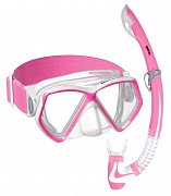 Maske und Schnorchel MARES PIRATE NEON Junior Set - Baby-Rosa