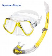 Maske und Schnorchel MARES SET WAHOO Gelb