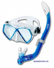 Maske und Schnorchel und MARES PIRATE TONGA Junior Set - Baby Blue