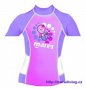Rash Guard Shirt MARES - Kurzarm - Girls 2 - 7 Jahre M / 4-5 Jahre