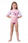 Rash Guard Shirt MARES - Kurze Ärmel - Mädchen 2 - 7 Jahre alt L / 5-6 Jahre