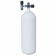 Tauchflasche 15L / 230 bar VÍTKOVICE CYLINDERS nur schwarze Flasche ohne Ventil Gummi Butt