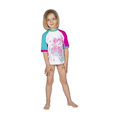 Wassershirt - MARES SEASIDE RASHGUARD SHIELD KID XL Fialová