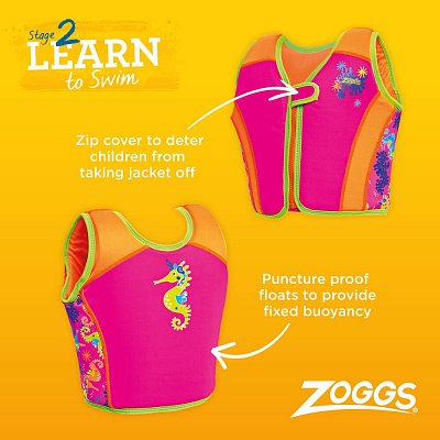 ZOGGS Kinder-Schwimmweste – SEA UNICORN SWIMSURE JACKET PINK  M / 4-5 let