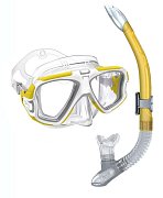 Mares EDGE Tauchmaske + ERGO SPLASH Trockenschnorchel Černá / Bílá