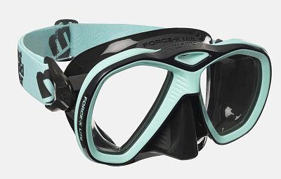 MARES Force-X Lite Mid Tauchmaske Černá - Tyrkysová