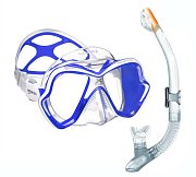 MARES X-VISION ULTRA LS LiquidSkin Tauchmaske + ERGO DRY Trockenschnorchel (Klar) Černá - Červená